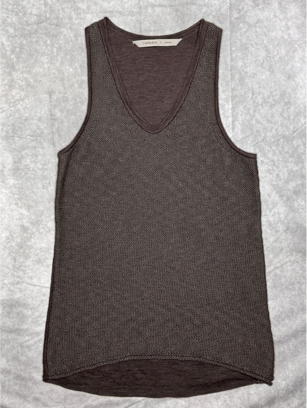 Athleta Buena Vista Tank Size Small Cotton/Linen Blend